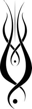Abstract tribal tattoo design vector
