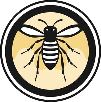 A simple and stylish bee logo design, perfect for businesses related to honey, nature, or sustainability vector