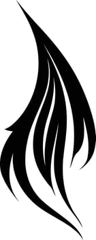 A sleek, abstract tattoo design vector