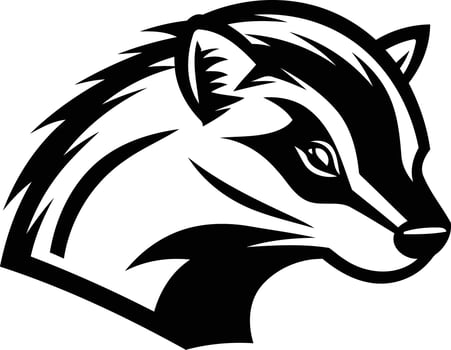 Badger head logo vector