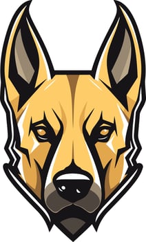 Mascot Dog Head Illustration vector