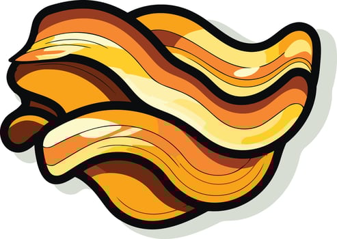 Crispy Bacon Illustration vector