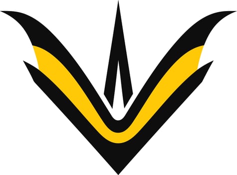 Abstract Black and Yellow Logo vector