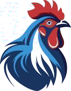 Stylized Rooster Illustration vector