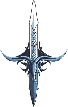 Stylized Sword Tattoo Design vector