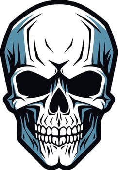 Grim Reaper Skull Illustration vector