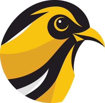 Abstract Bird Head Logo Design vector