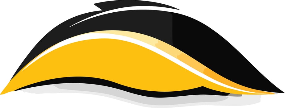 Abstract Design with Black and Yellow Shapes vector