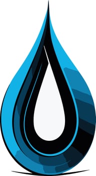 Abstract Water Drop Logo Design vector