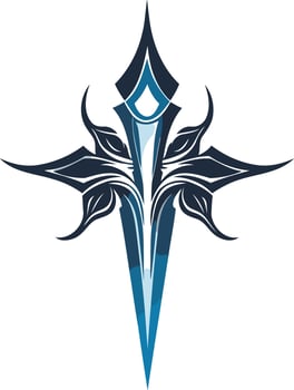 Abstract Blue and Black Design vector