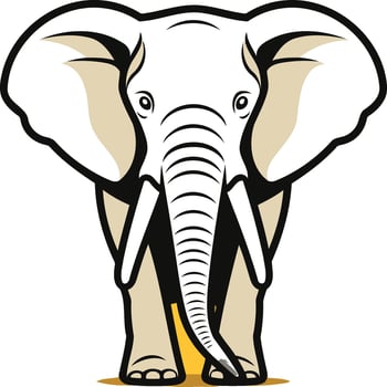 White Elephant Illustration vector