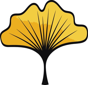 Ginkgo Leaf Illustration vector