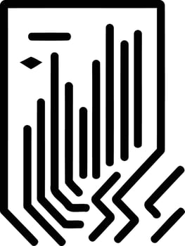 Abstract line art logo design with a futuristic feel vector