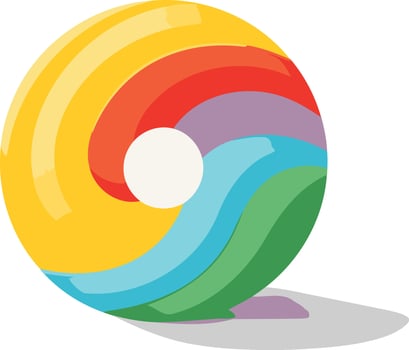 Colorful Beach Ball Illustration vector