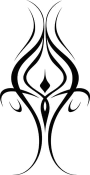 Simple, elegant tribal tattoo design vector