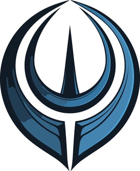 Abstract Blue and Black Logo Design vector