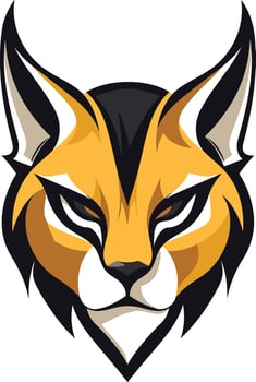 Fierce Lynx Mascot Head vector