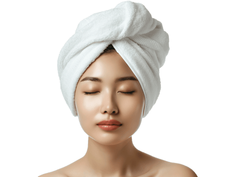 Asian women spa healthy skin png