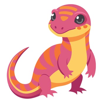 Desmostylus sits kawaii vector