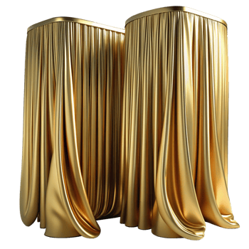 Gold Curtain 3d Concept png