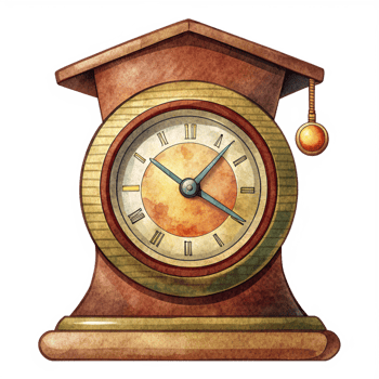 Scholar Clock Artwork Object png