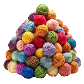 Heap of Yarns Balls Clip Art png