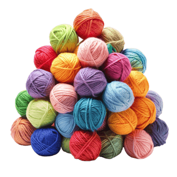Heap of Yarns Balls Clip png