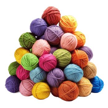 Heap of Yarns Balls Concept png