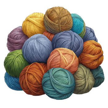 Heap of Yarn Balls Concept png
