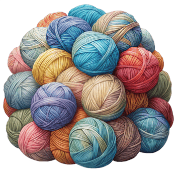 Heap of Yarn Balls Image png