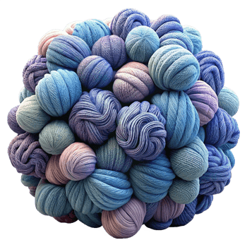 Heap of Yarns Balls 3d Object png