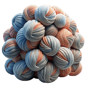 Heap of Yarns Balls 3d Image png