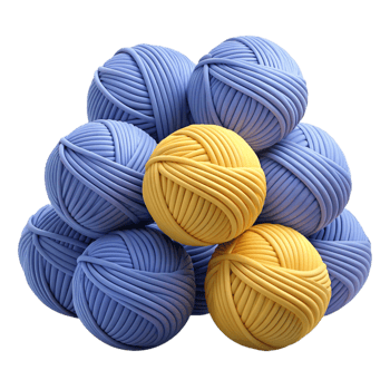 Heap of Yarn Balls 3d Style png
