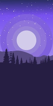 Vertical landscape background of mountain view vector