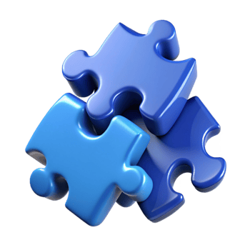 Heap of Puzzle Pieces 3D Item png