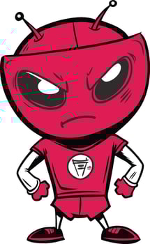 Alien Illustration Design vector
