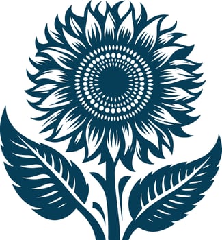 Graceful Black Vectors Silhouette of a Sunflower A Beautiful Design for Artistic and Commercial Use