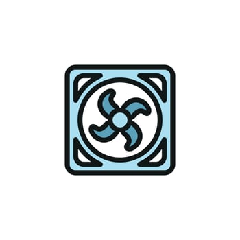 Fan icon design templates simple and modern vector