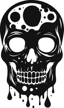 A Deadly Skull Silhouette clip art. vector
