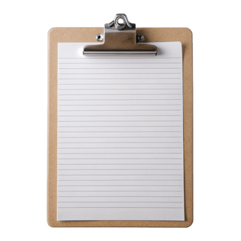 Clipboard isolated in transparent background png