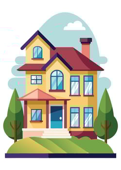 art of Home on white background vector