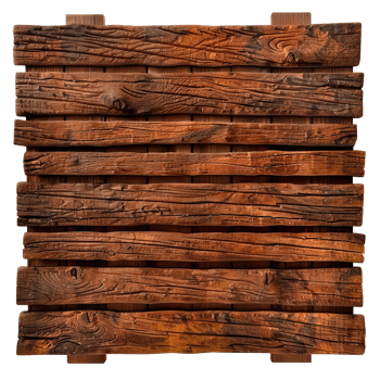 High-resolution textured wooden slats for rustic designs, vintage backgrounds, or nature-inspired projects, cut out transparent png