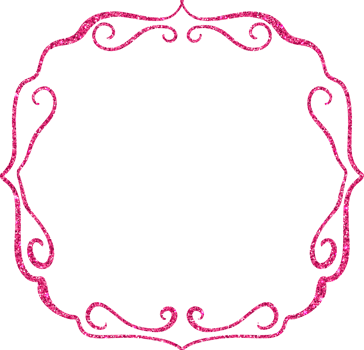 Frame pink openwork design banner. png