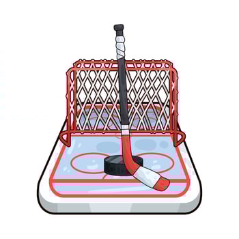 Illustration of hockey vector