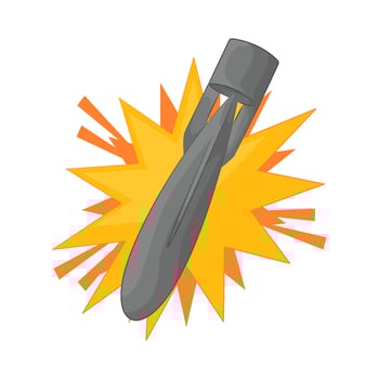 Illustration of nuclear bomb vector