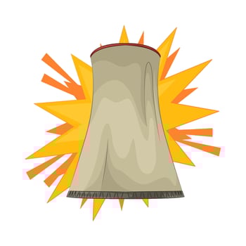 Nuclear Plant Cooling Towers vector