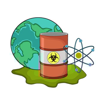 illustration of nuclear vector