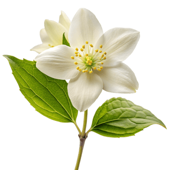 Winter jasmine flower isolated on a transparent background png