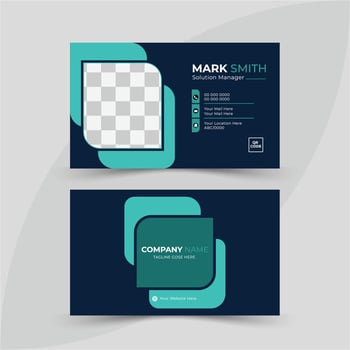 Modern Corporate business card Design template, Brand concept design vector