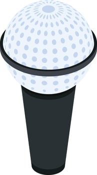 Isometric Microphone Icon vector
